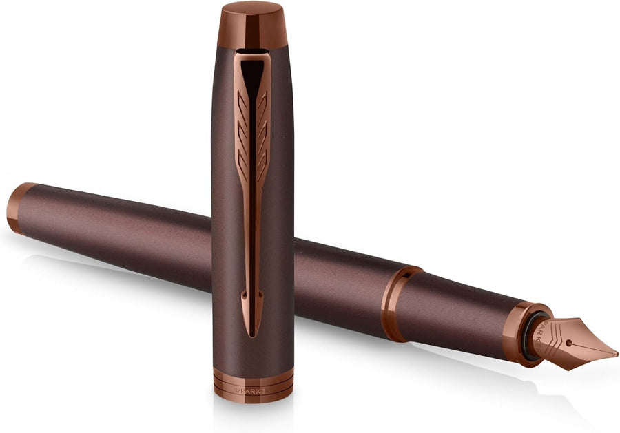 Burgundy Ballpoint Pen – Fine Tip, Blue Ink, Sleek Metal, Gift Ready