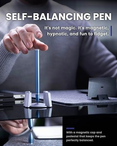Hoverpen Ballpoint Pen Midnight Blue Blue Ink Waterproof Refillable Model
