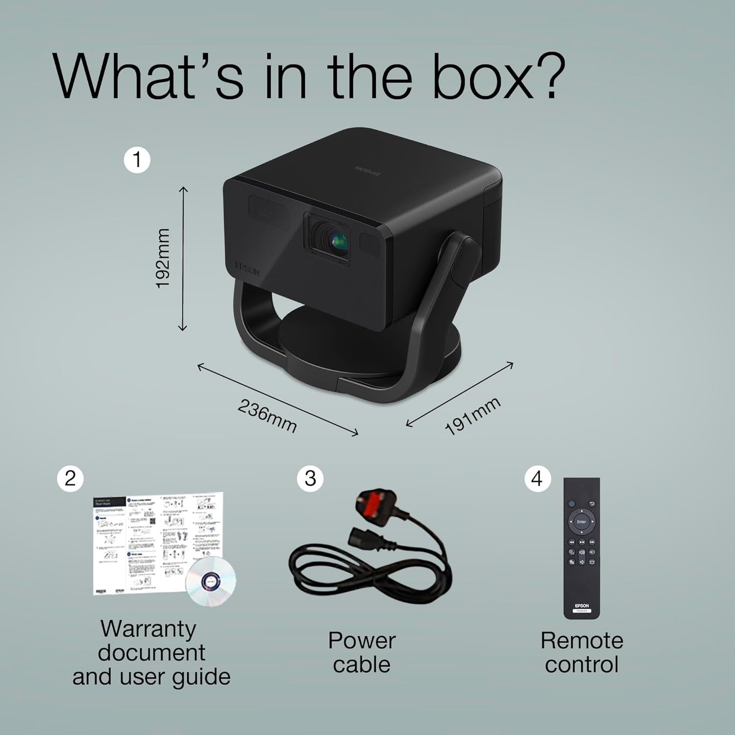 Mini Laser 1080P Smart Projector Google TV 150in HDR Dolby Atmos