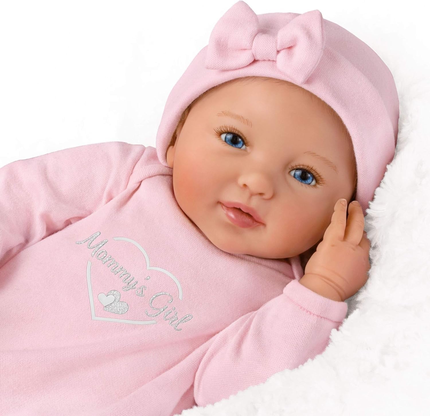 Half-Size Vinyl Baby Doll Pink Collectible No Batteries 14+