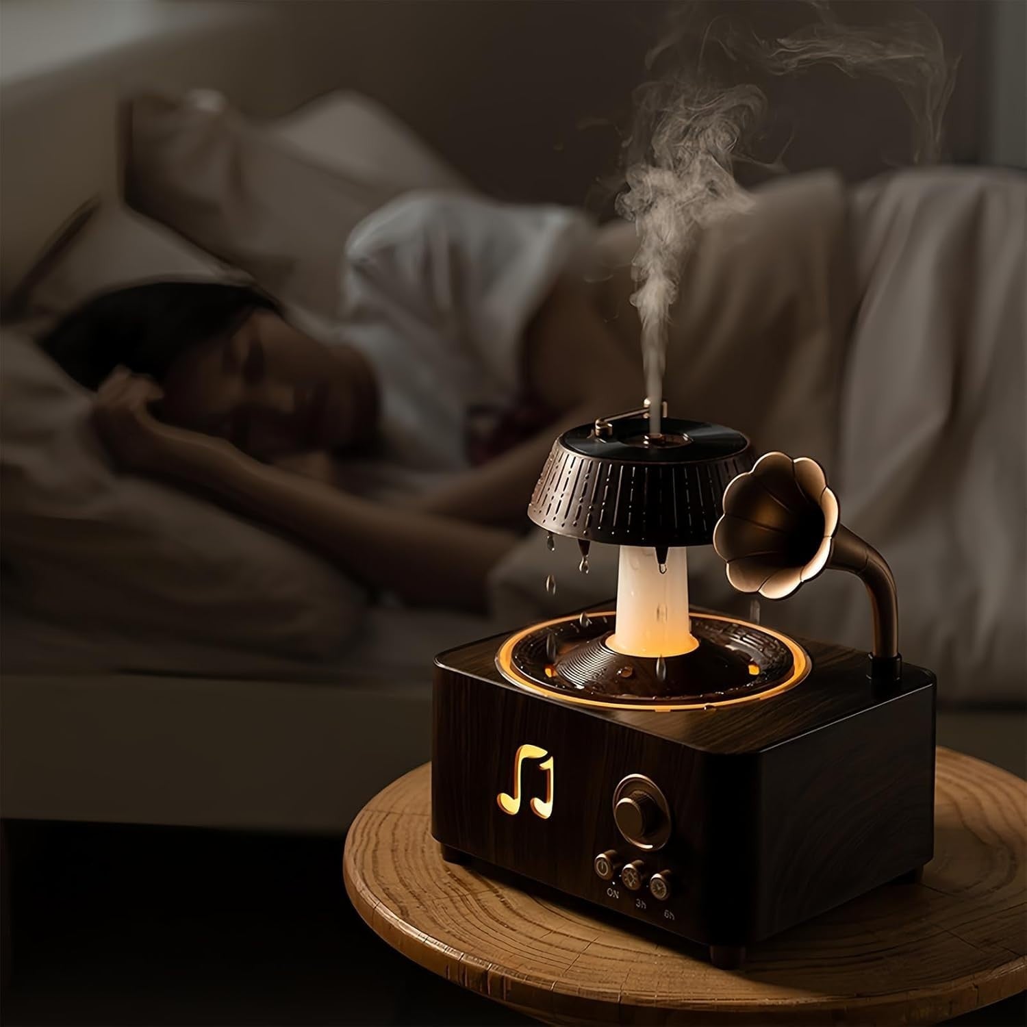 Vintage 3-in-1 White Noise Diffuser Night Light Humidifier Sleep Machine