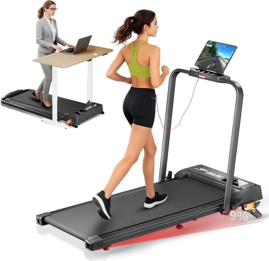 Foldable Home Treadmill 2.5HP Incline Smart App Control Quiet Jog/Walk