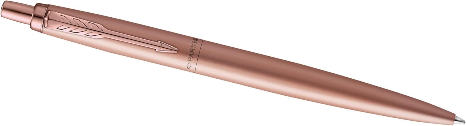 Luxury Ballpoint Pen – Monochrome Rose Gold, Medium Blue Ink, Retractable