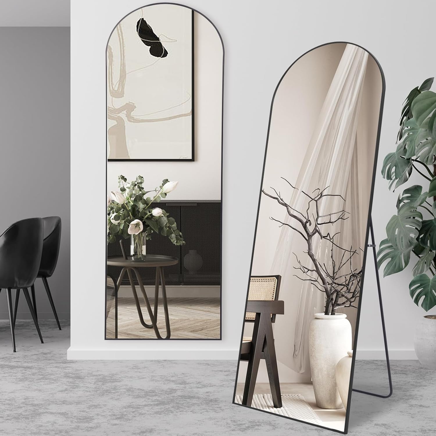 Large Arch Full Length Mirror 161x52cm Wall Leaning Floor Standing