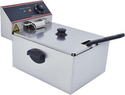 6L Stainless Steel Chip Fryer 3000W Commercial Countertop