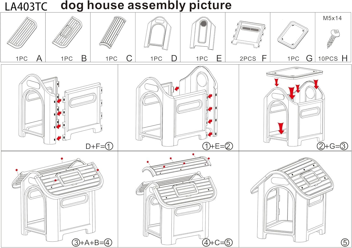 Adjustable Sunroof Small Dog Kennel | Indoor Outdoor Ventilated 75x59x66cm