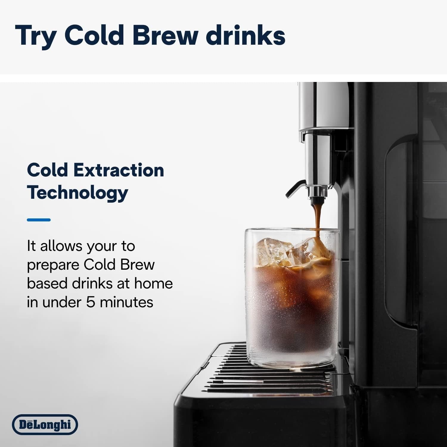Cold Brew & Hot Coffee Machine | LatteCrema System | Touch Display | Bean-to-Cup