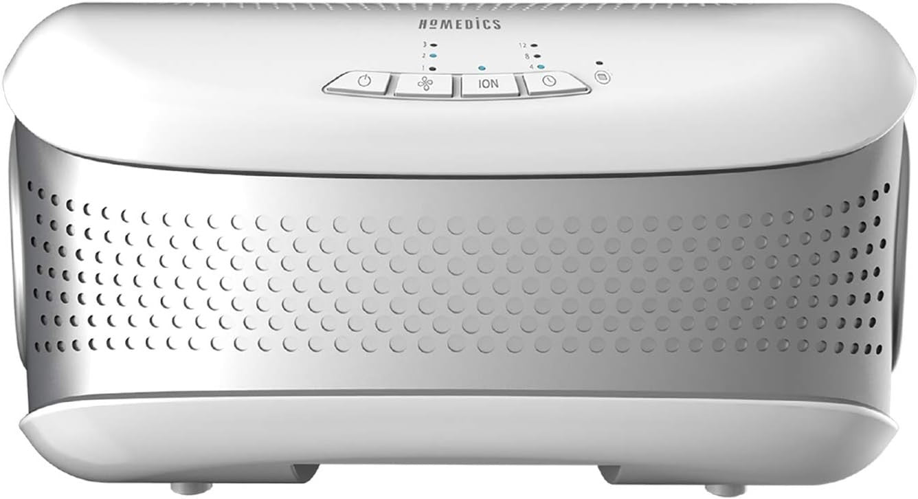 Desktop Air Purifier HEPA Carbon Filter Ionizer Allergy Smoke Pet Odours