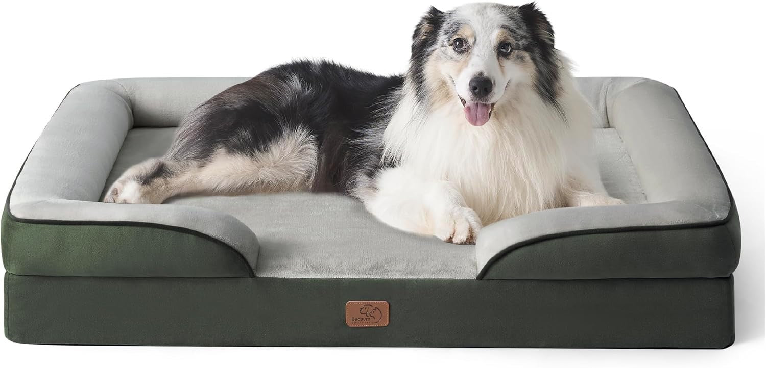 Extra Large Waterproof Orthopedic Dog Sofa Bed Washable 106x80x16cm