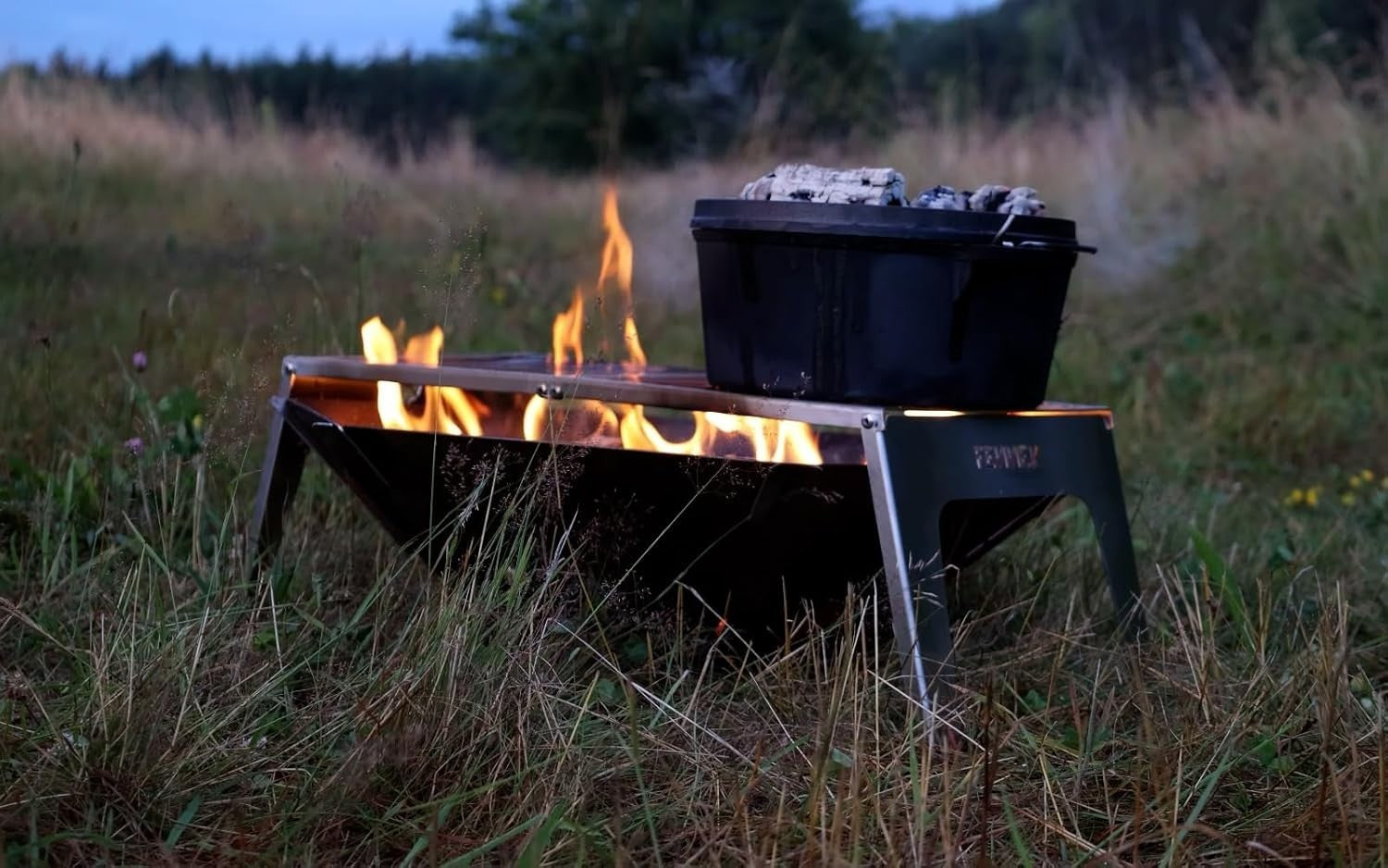 Portable Camping Grill Table Stainless Steel Folding BBQ Rack with Carry Bag