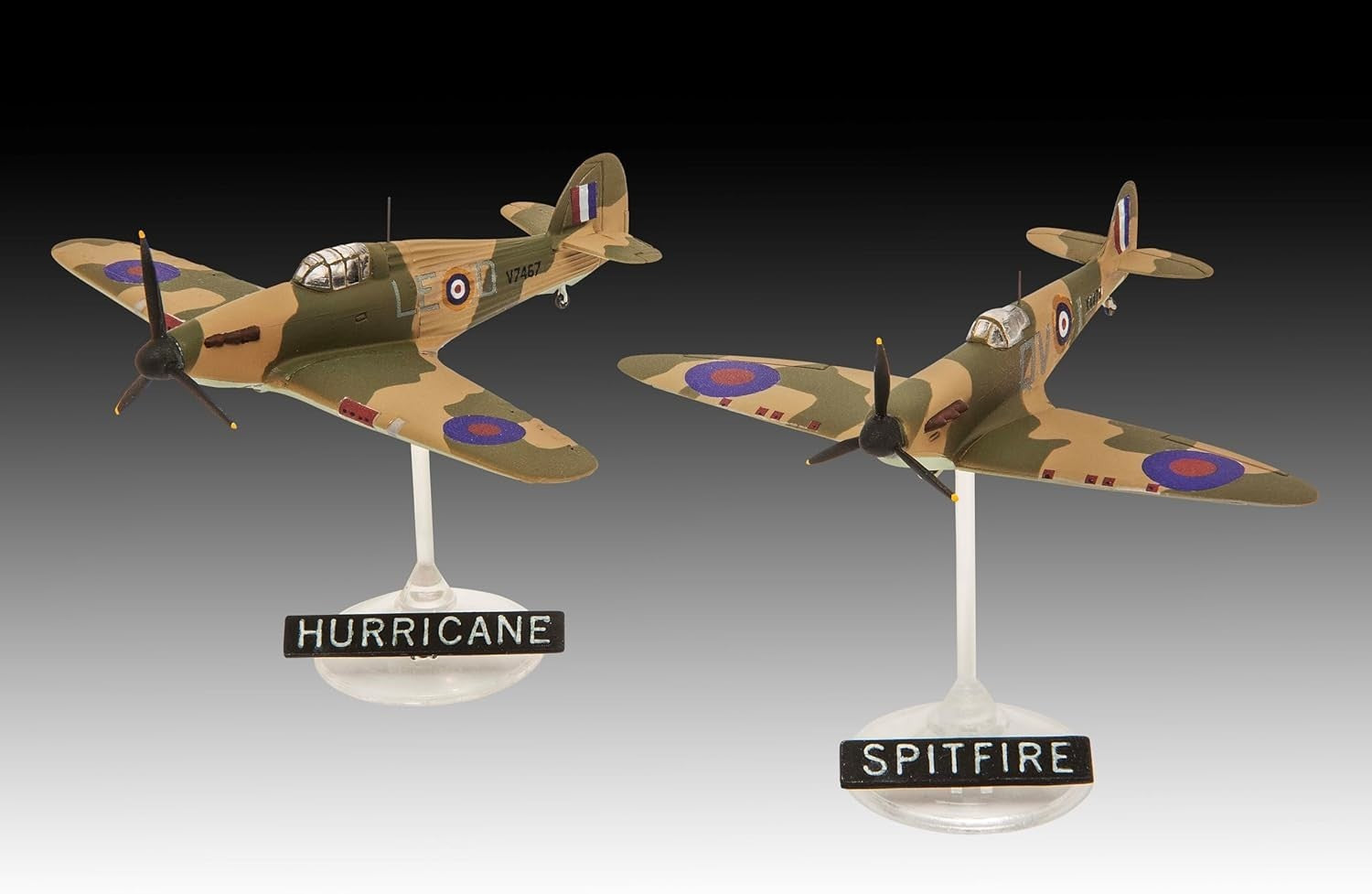 1:144 Spitfire & Hurricane WW2 Model Kit – Dual Aircraft Display Set Gift