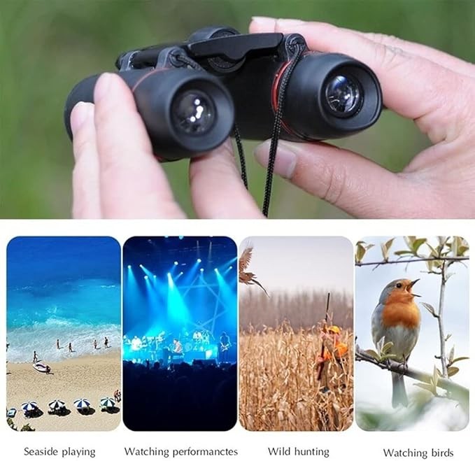 30x60 Compact Mini Binoculars Wide View Low Light Outdoor Travel Hiking 126m/1km