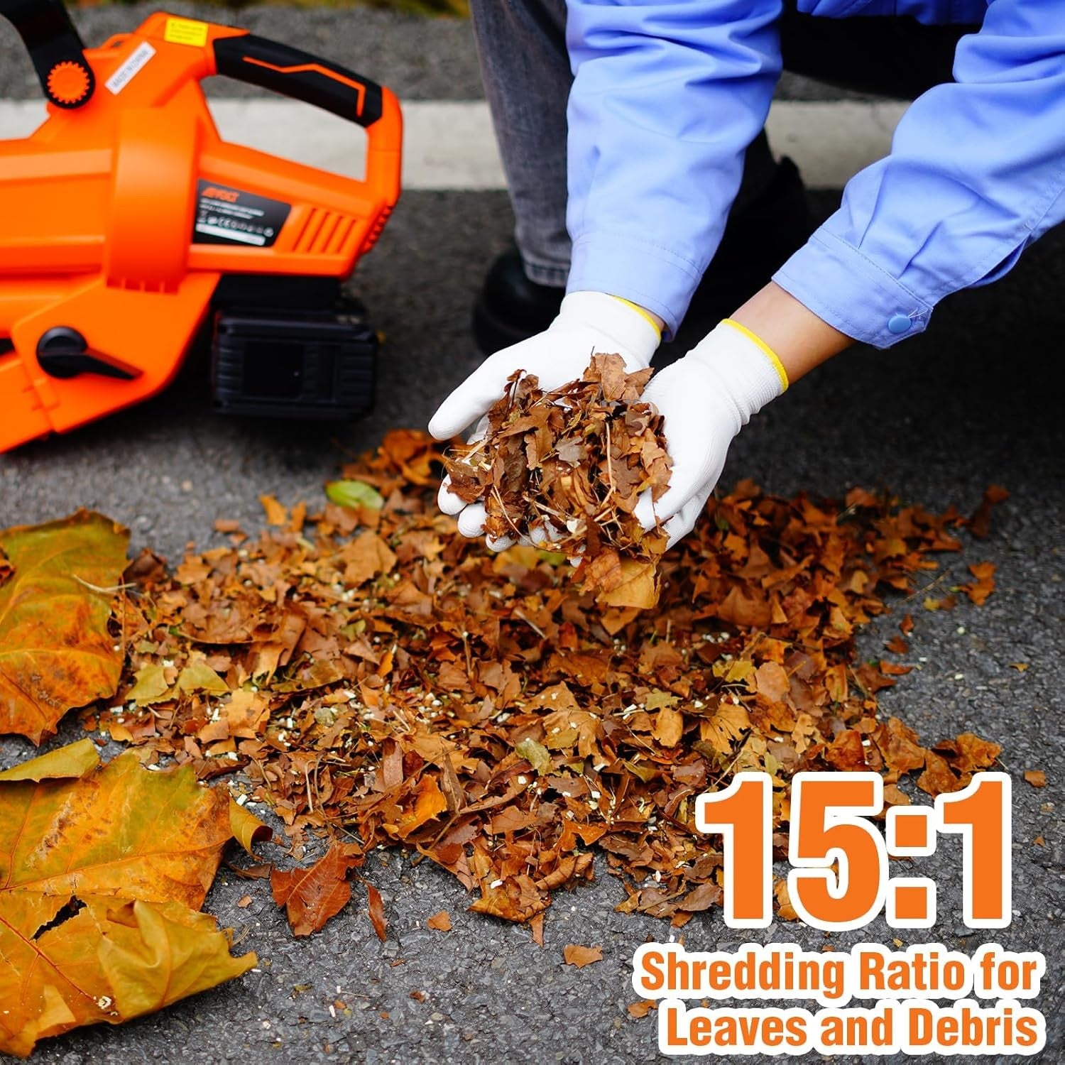 40V Cordless Leaf Blower Vacuum Mulcher 8000mAh High Power Turbo