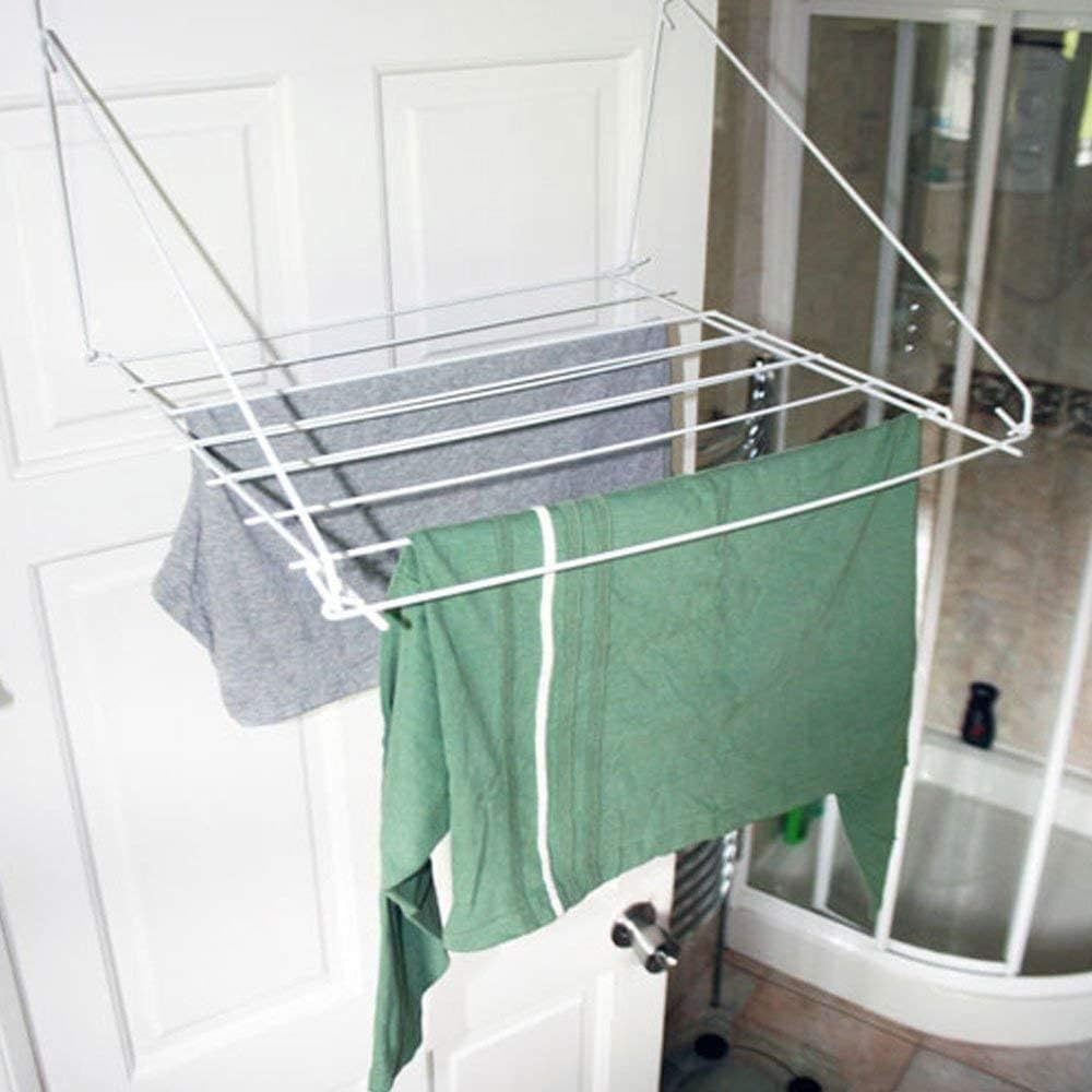 Over Door Clothes Airer 7m Folding Drying Rack Space Saving Laundry Hanger