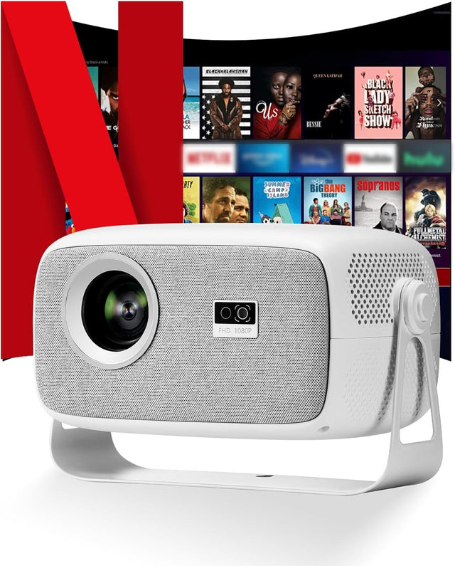1080P Smart Projector WiFi Bluetooth Electric Focus 4K Outdoor
