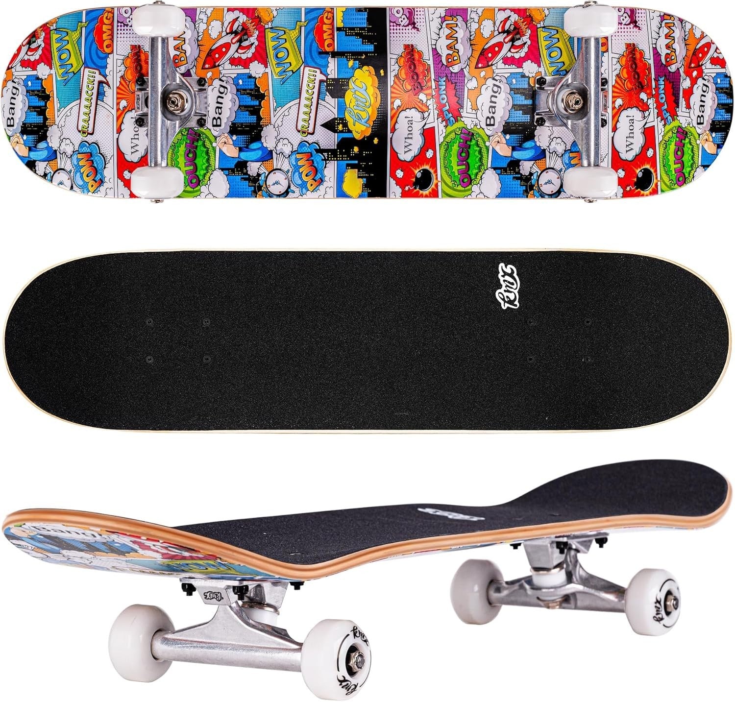 31in Complete Skateboard Canadian Maple ABEC-9 Bearings 52mm Wheels
