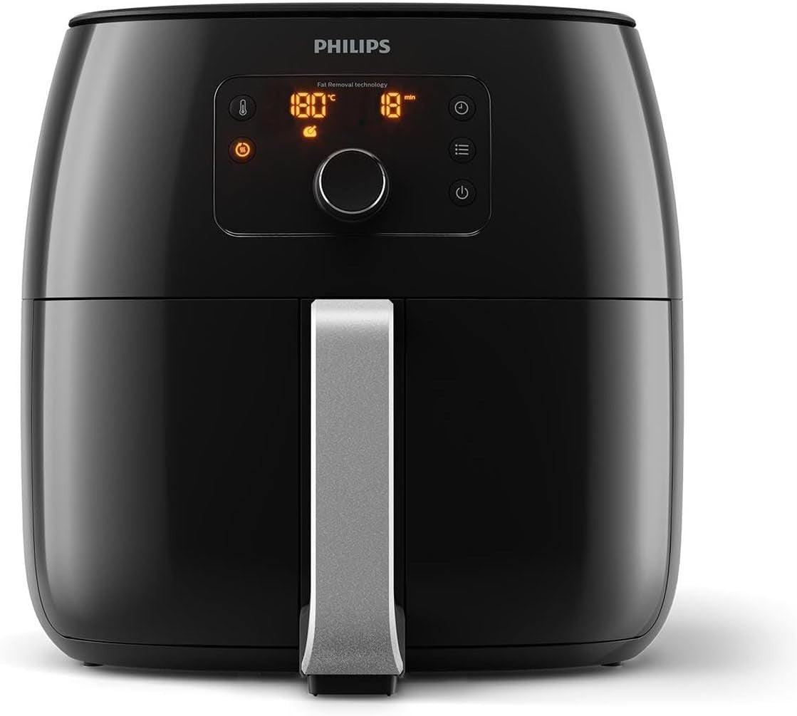 XXL Air Fryer 1.4kg Family Size 2225W Fat Removal Extra Crisp Black