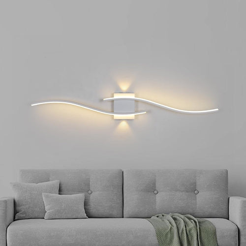 Modern LED Wall Light 100CM Warm White Acrylic Sconce for Bedroom & Hallway