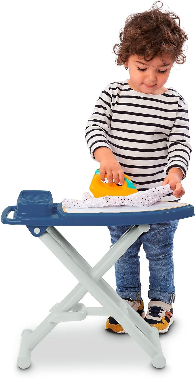 Kids Toy Ironing Board Set Folding Play Iron Multicolour Toddler Role Play