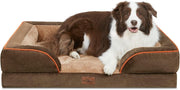 Large Orthopedic Dog Sofa Bed 91x68x19cm Waterproof Brown