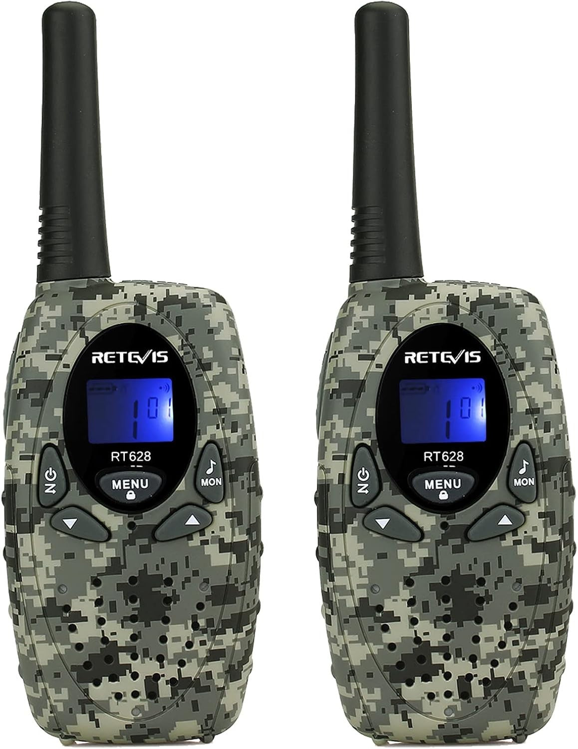 Kids Walkie Talkies Long Range 8CH VOX 2 Way Radio Pair Camouflage