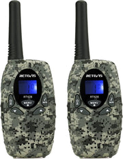 Kids Walkie Talkies Long Range 8CH VOX 2 Way Radio Pair Camouflage