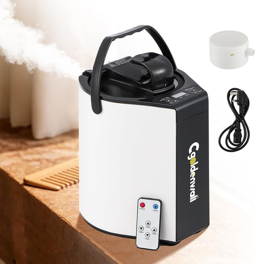 3L Portable Steam Sauna Pot – Home Steamer w/ Remote & Digital Control