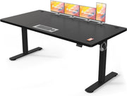 Electric Height Adjustable Desk 180x80cm | Sit-Stand Office Table Black