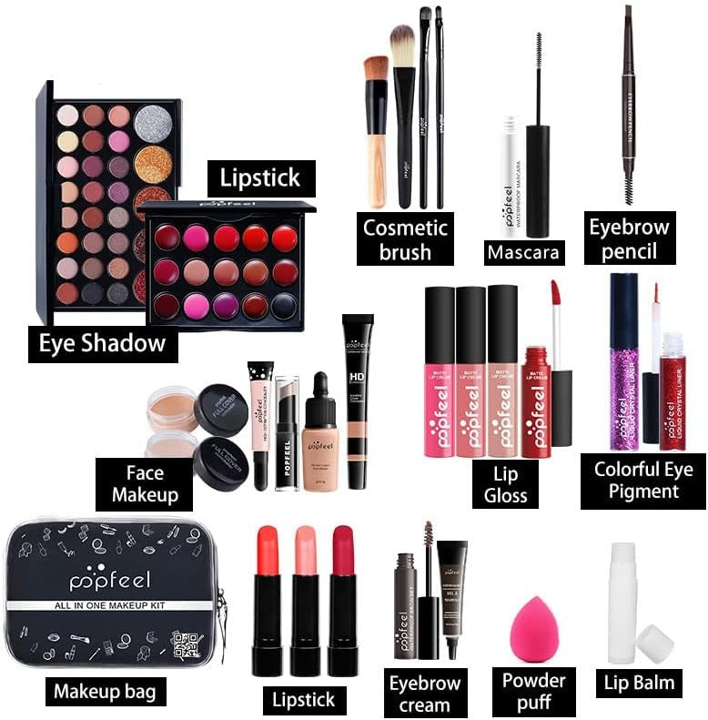 All In One Makeup Set 27PCS Gift Box Kit for Teens & Women