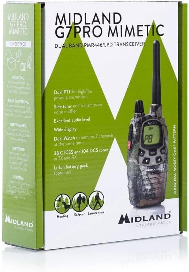 PMR LPD Walkie Talkie Long Range Camouflage 101 Channel Portable Radio