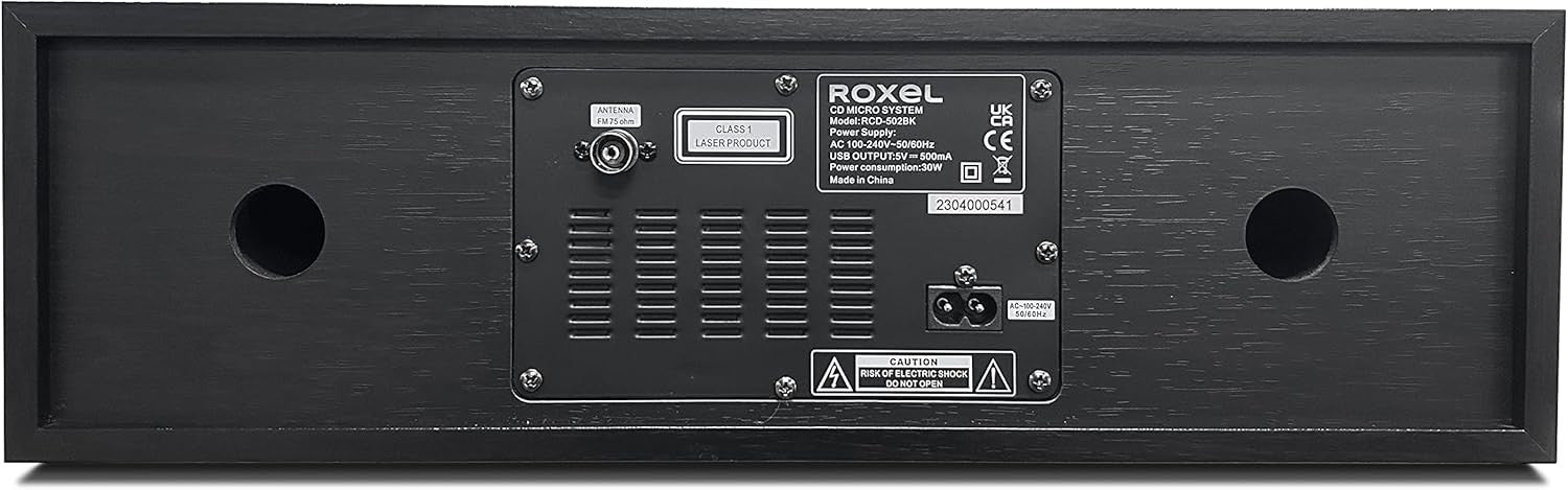 30W Bluetooth CD Hi-Fi System with DAB+/FM Radio, USB & AUX – Compact Stereo