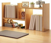 Adjustable Dorm Desk Hutch Organizer | Yellow Double-H Desktop Shelf 60cm