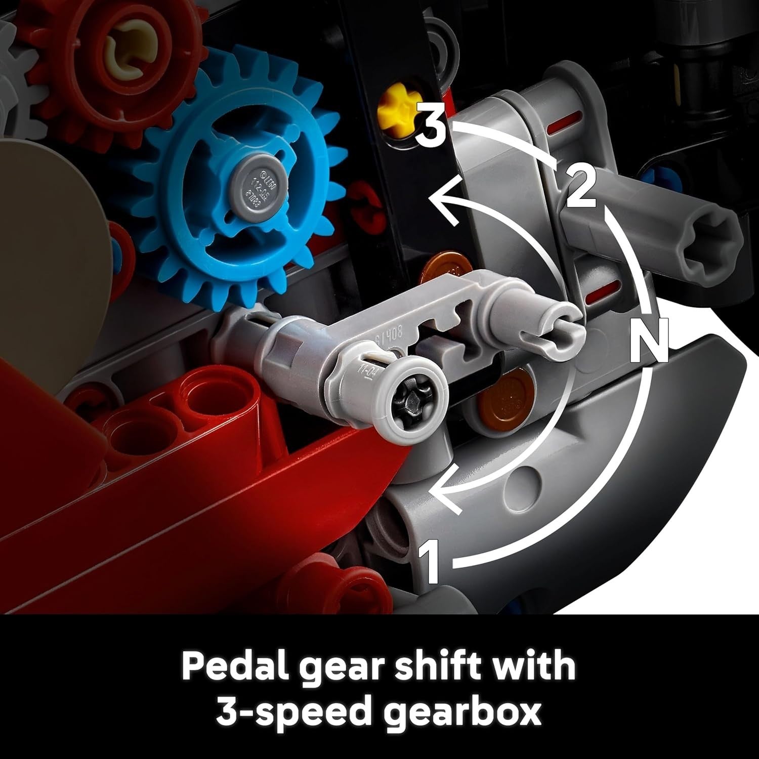 High-Performance Racing Motorcycle Model Kit | 3-Speed Gearbox & Digital Build