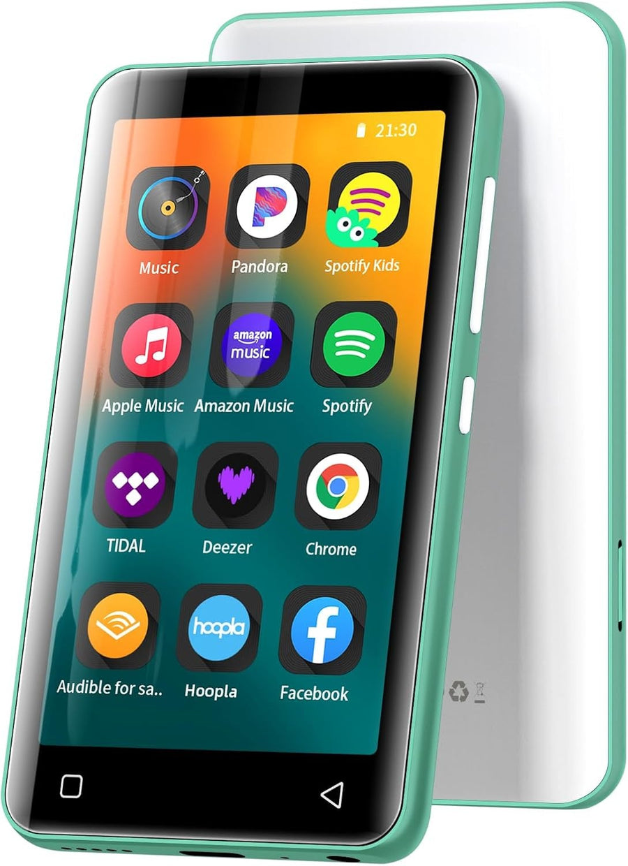 80GB MP3 Player WiFi Bluetooth 4.0" Touch Screen Green