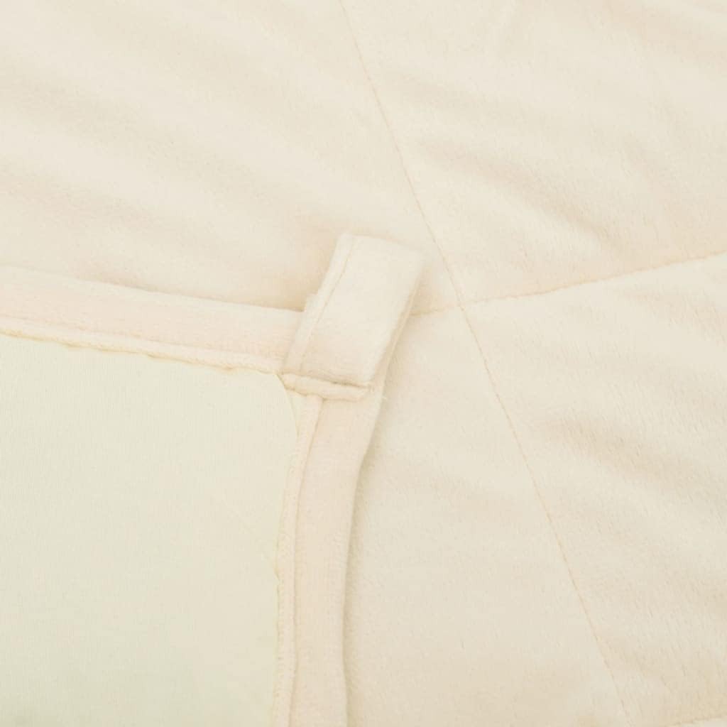 Light Cream 13kg Weighted Blanket 200x220 cm for Sleep & Relaxation