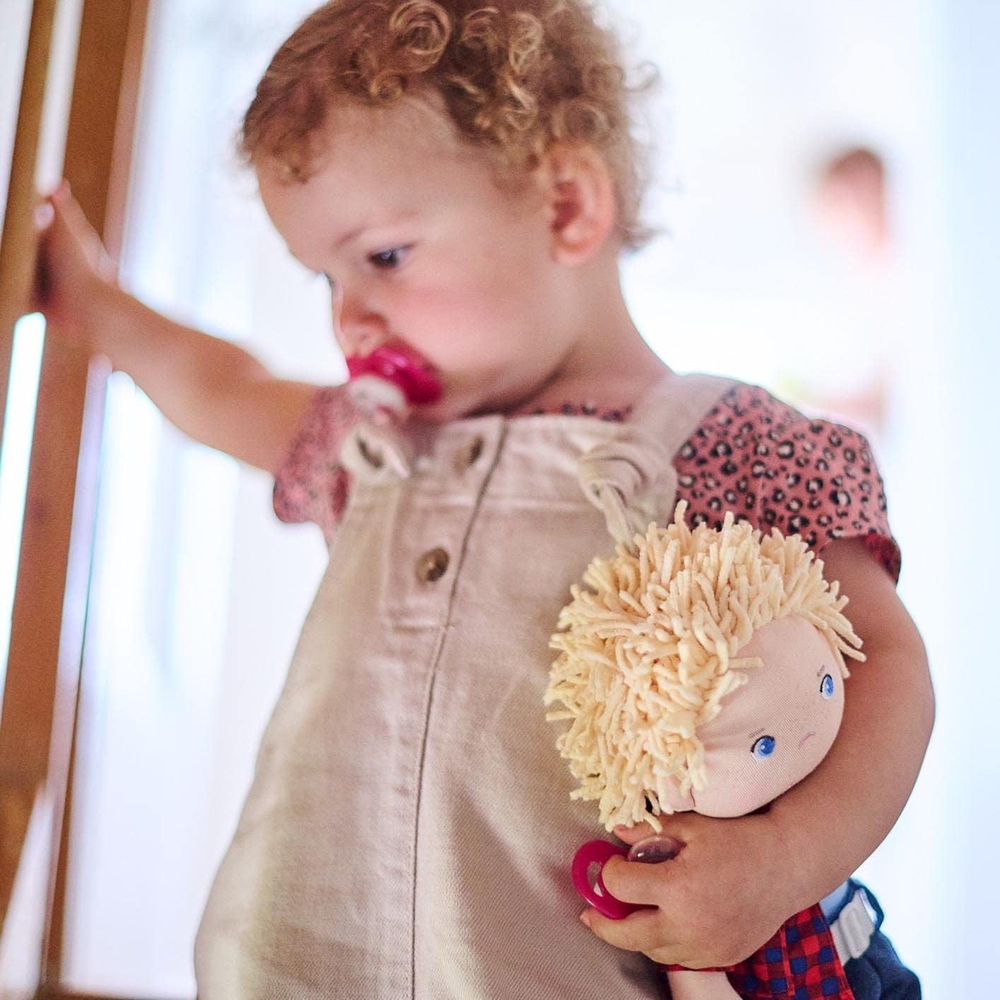 Small Soft Baby Doll Toy Durable Learning Play Figure Gift for Kids Toddlers