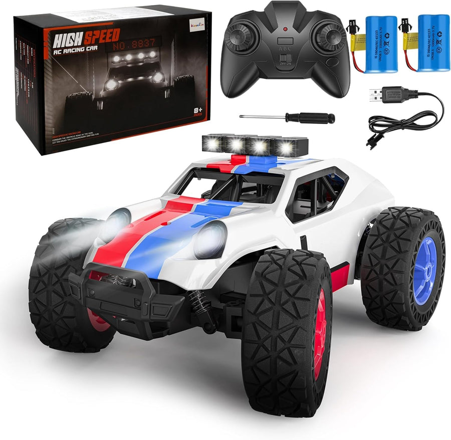 1:20 RC Off-Road Car 20KM/H 2.4GHz 2 Batteries 50min LED Headlight Toy