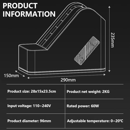 Electric Wine Bottle Cooler 750ml Adjustable Temperature Chiller 0–20°C