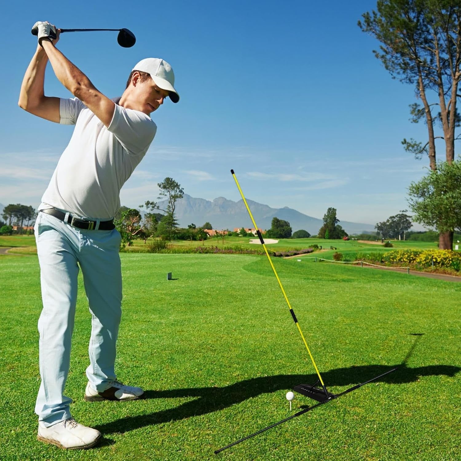 Golf Alignment Sticks Foldable Swing Plane Trainer Rods