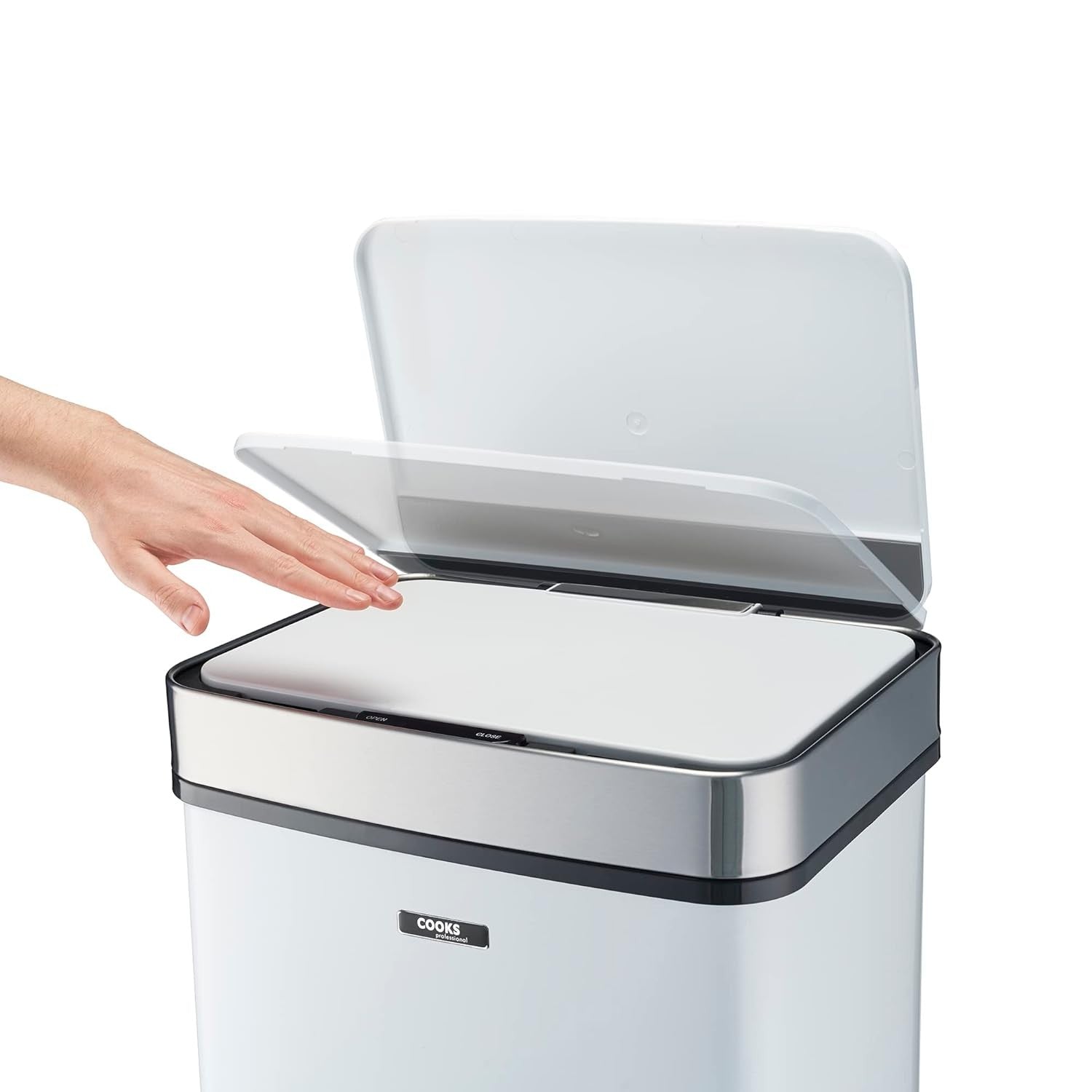 75L Touchless Recycling Bin Sensor Stainless Steel Dual Compartment