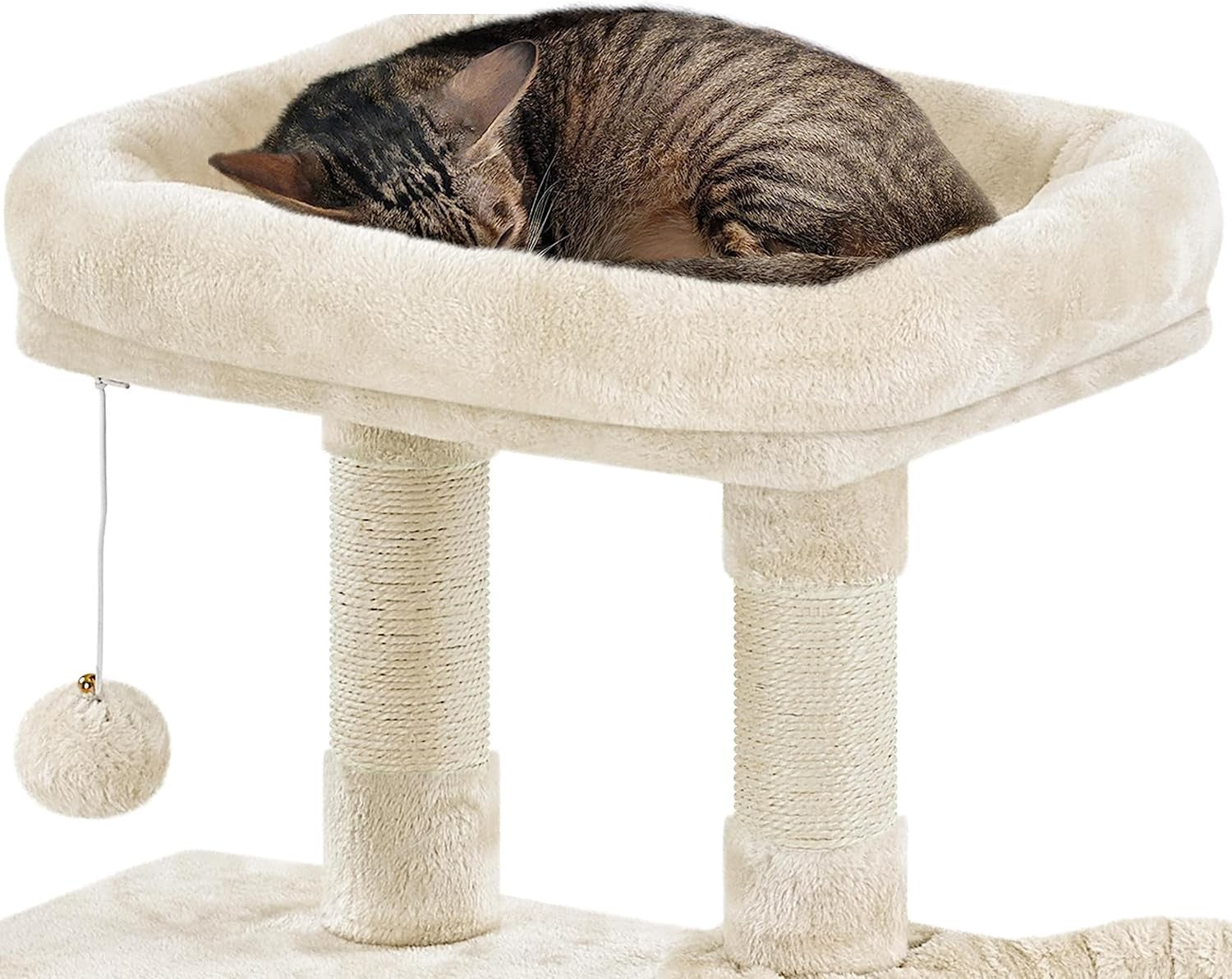 Cat Tree Tower 96cm With Large Perch Condo Scratching Posts Cats