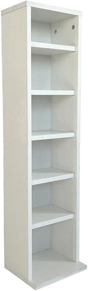 Wall Mounted CD DVD Storage Shelf 4 Cube Floating Media Unit White