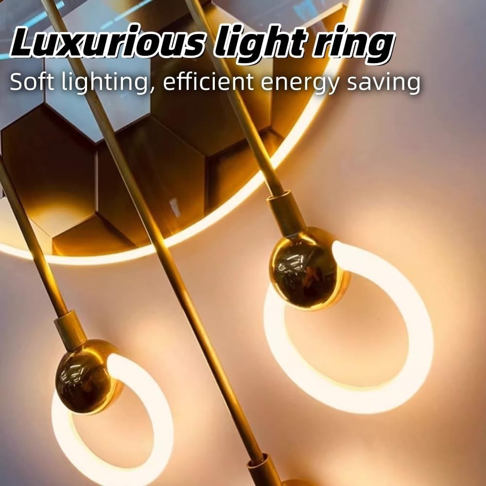 Large LED Moon Wall Clock 80cm Modern Acrylic Light Sculpture Home Decor