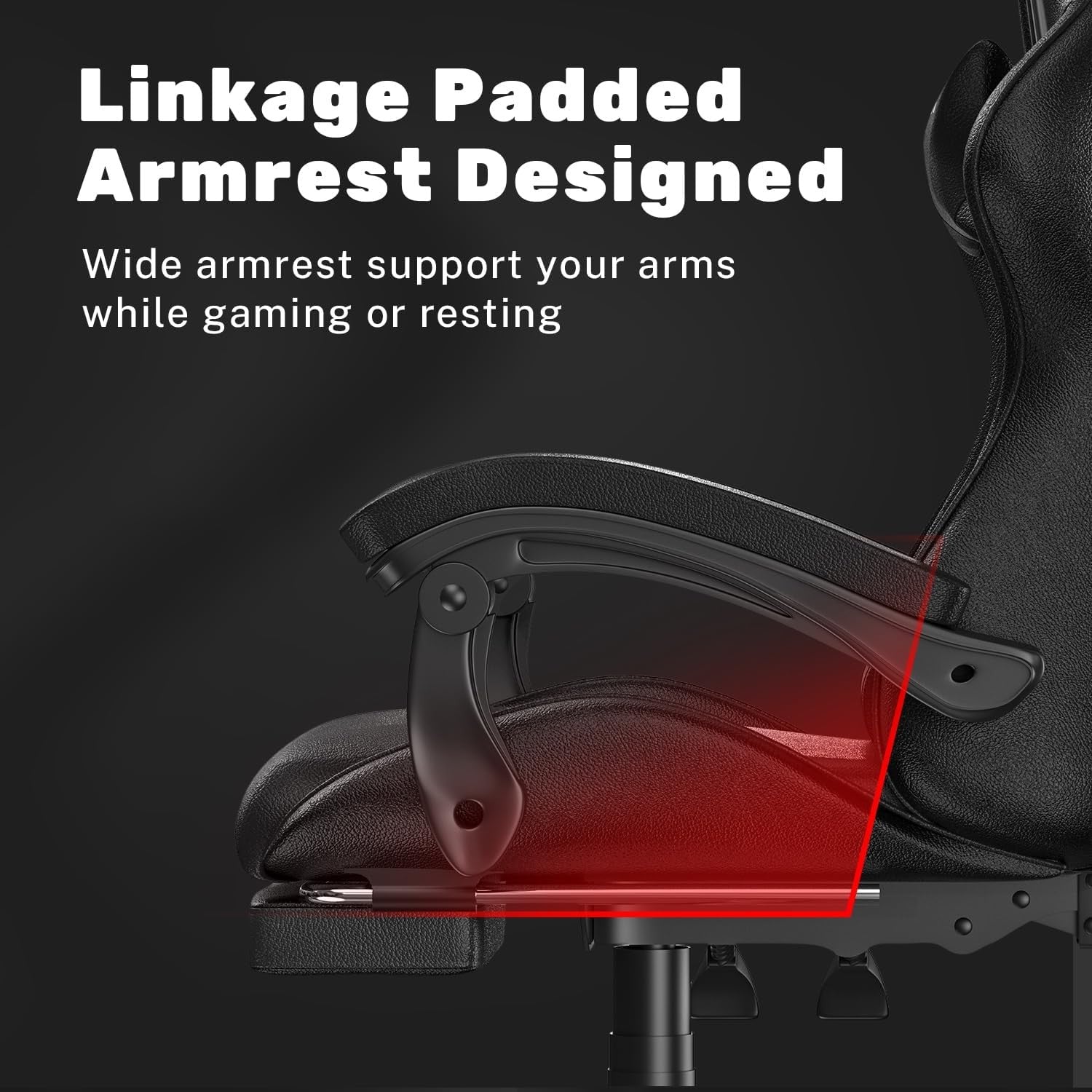 Ergonomic Gaming Chair with Footrest Reclining Office Computer Chair