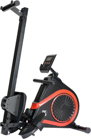 Foldable Magnetic Rowing Machine Quiet 8-Level Resistance LCD Home Rower 120KG