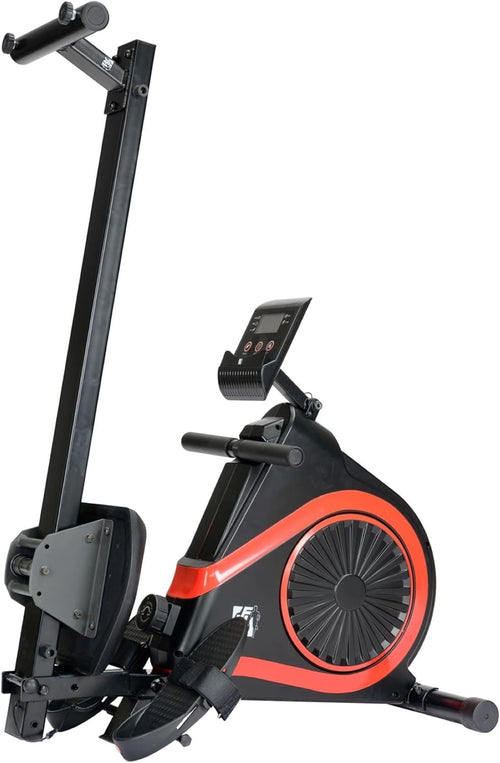 Foldable Magnetic Rowing Machine Quiet 8-Level Resistance LCD Home Rower 120KG