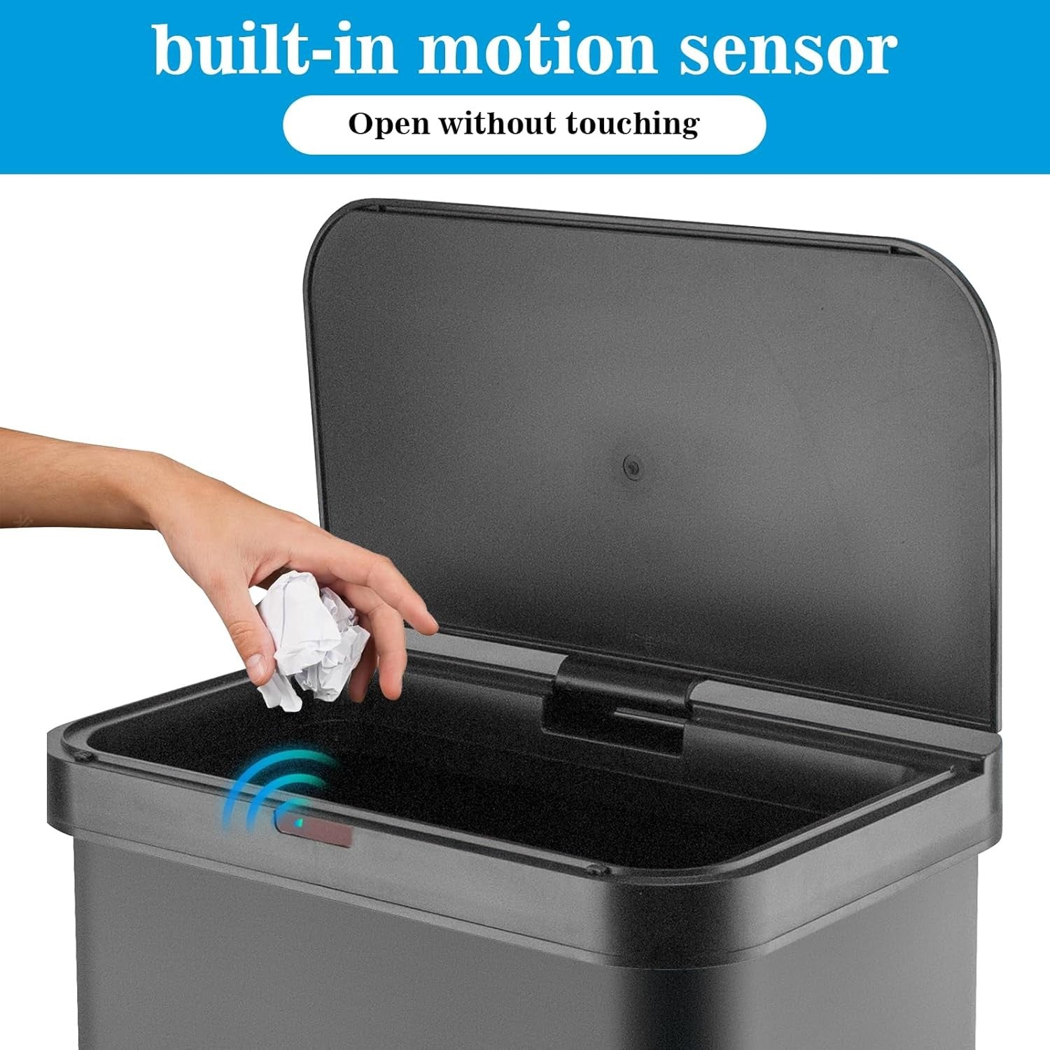 50L Automatic Sensor Kitchen Bin Touchless Electric Trash Can