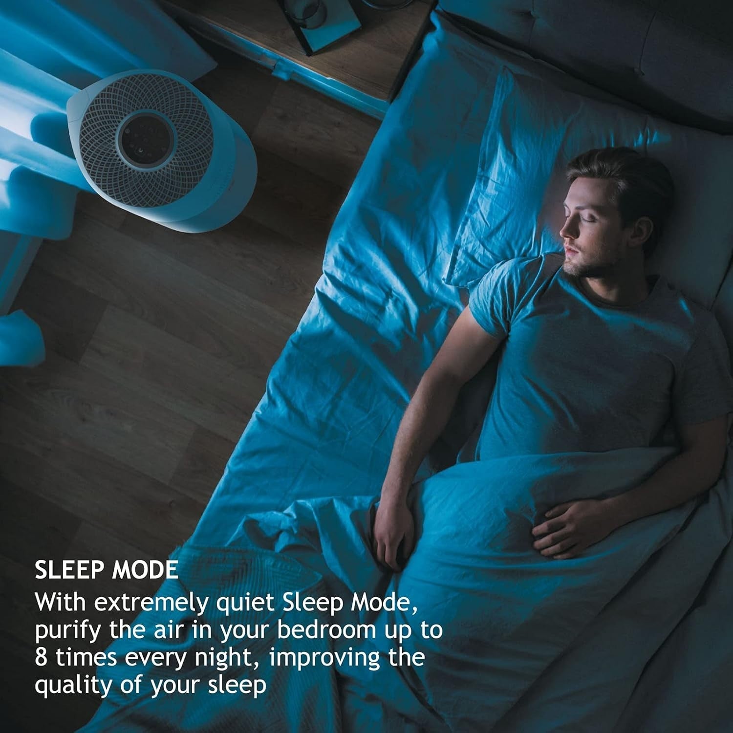 HEPA Air Purifier 99.97% Allergy Pollen Dust Bluetooth Quiet Sleep