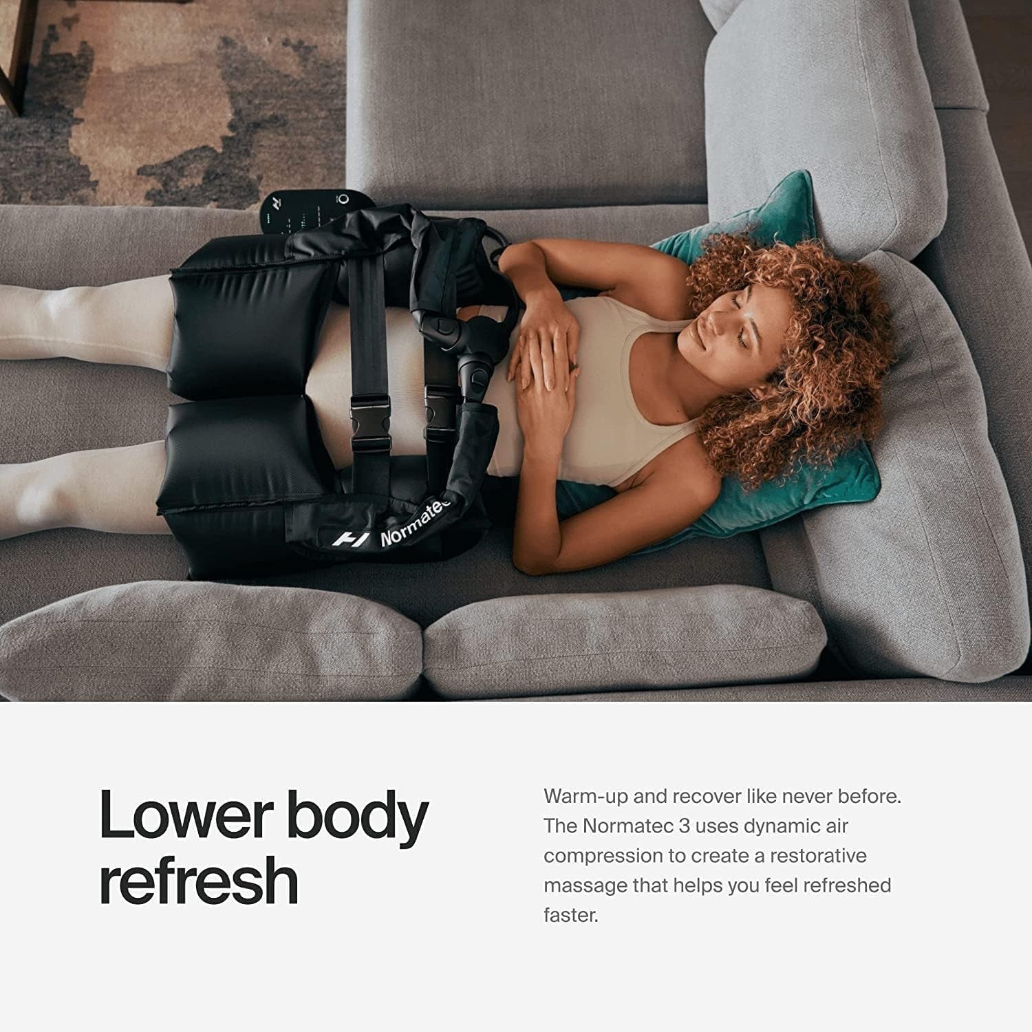 Cordless Dynamic Compression Recovery System for Legs & Hips with Remote