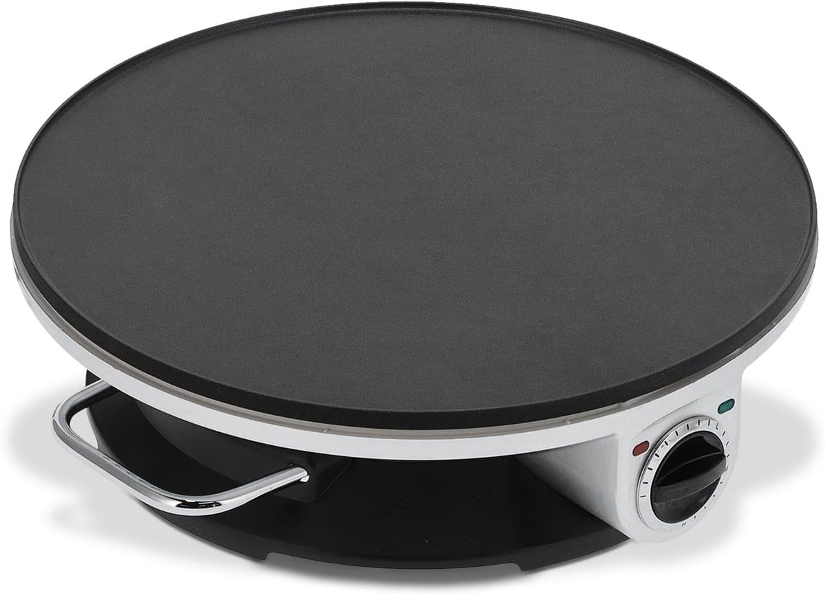 1200W Electric Crepe Maker 13" Non-Stick Pancake Griddle with Adjustable Heat